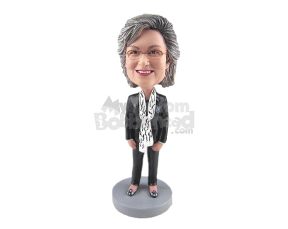 Custom Bobblehead Gorgeous Female A Jacket, Trendy Pants Pant Formal Shoes - Leisure & Casual Casual Females Personalized Bobblehead & Cake Topper Custom Bobblehead Gorgeous Female A Jacket, Trendy Pants Pant Formal Shoes - Leisure & Casual Casual Females Personalized Bobblehead & Cake Topper